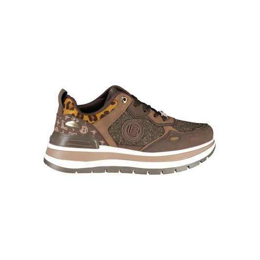 Laura Biagiotti Brown Polyester Women Sneaker