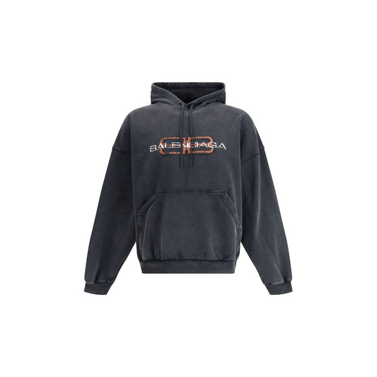 Balenciaga Black Cotton Sweatshirt