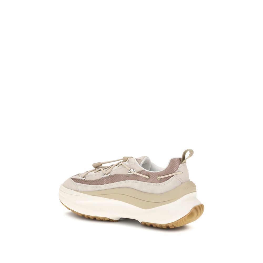 Moon Boot Cream Calf Leather Bos Taurus Athletic Sneakers