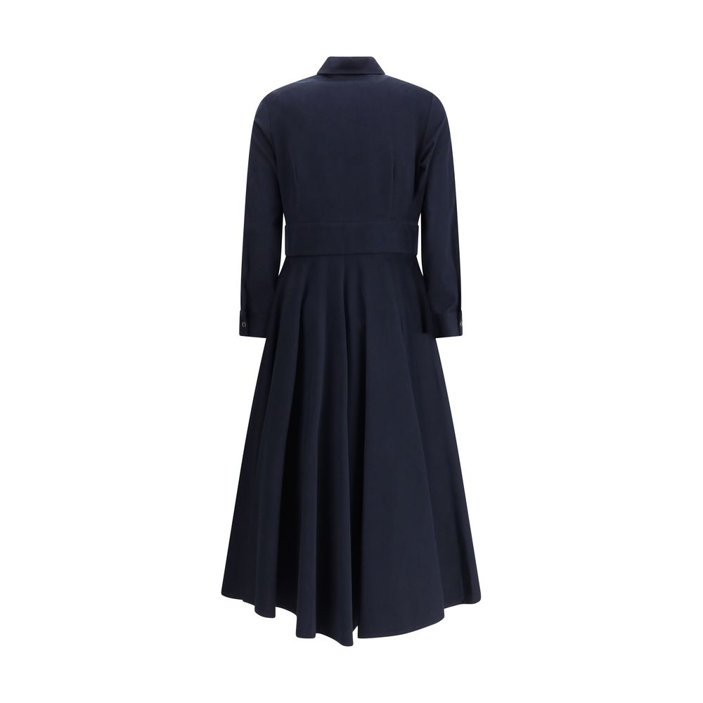 Ella Blue Cotton Casual Dress