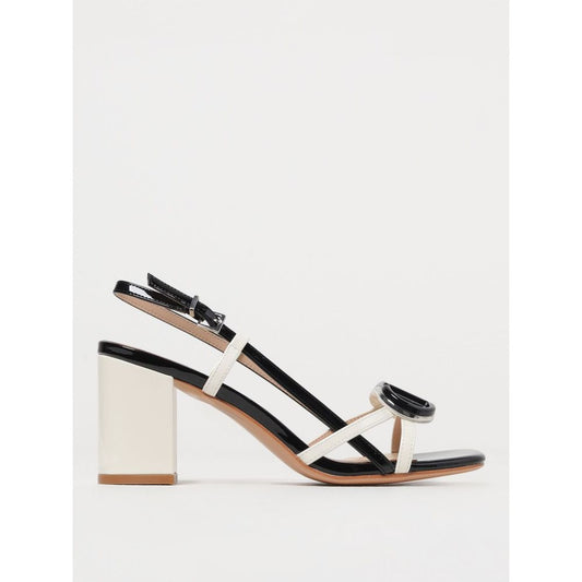 Twinset Blue Patent Leather Stiletto Heel Sandals