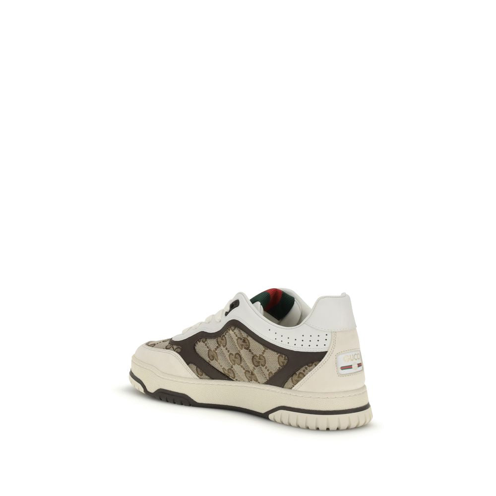 Gucci Beige Fabric Low Top Sneakers