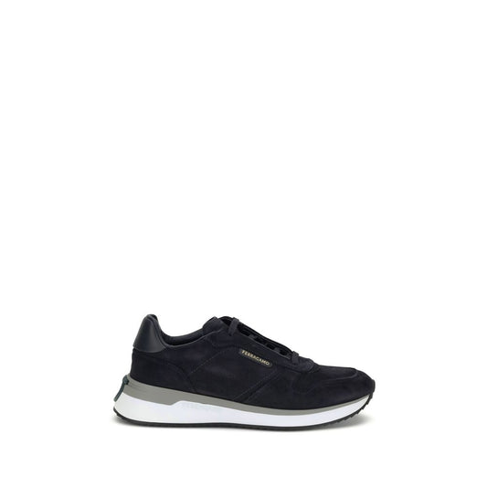 Ferragamo Blue Rubber Athletic Sneakers