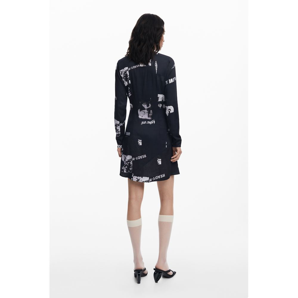 Desigual Black Elastane Dress