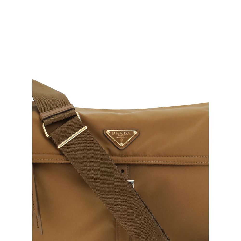 Prada Brown Recycled Polyamide Shoulder Bag