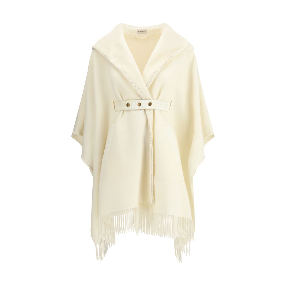 Moncler Cream Fleece Wool Coat