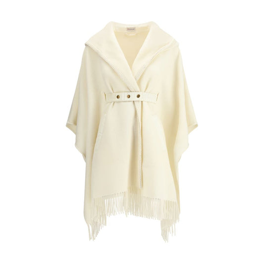 Moncler Cream Fleece Wool Coat