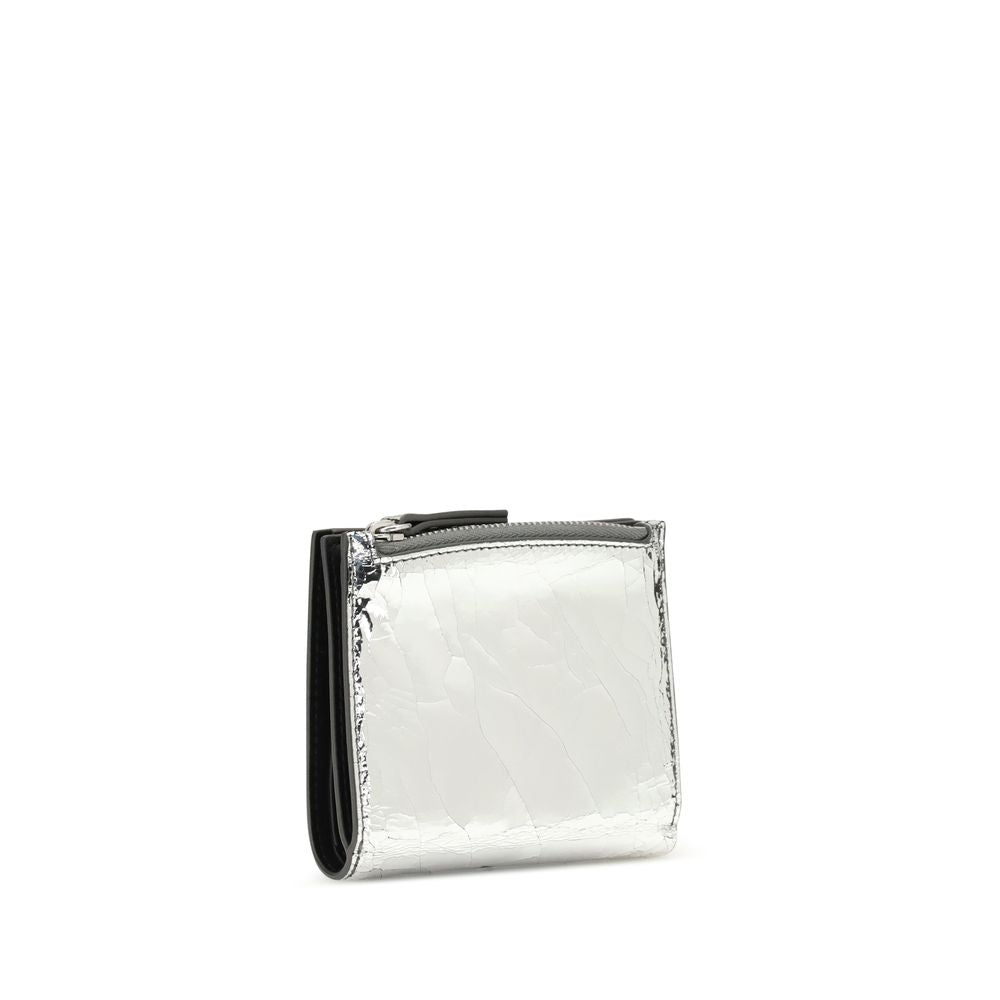 Margiela Silver Calf Leather Bos Taurus Wallet