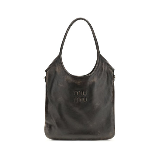 Miu Miu Brown Calf Leather Bos Taurus Shoulder Bag