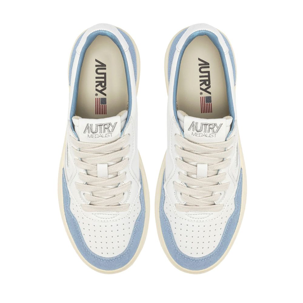 Autry White Leather Low Top Sneakers