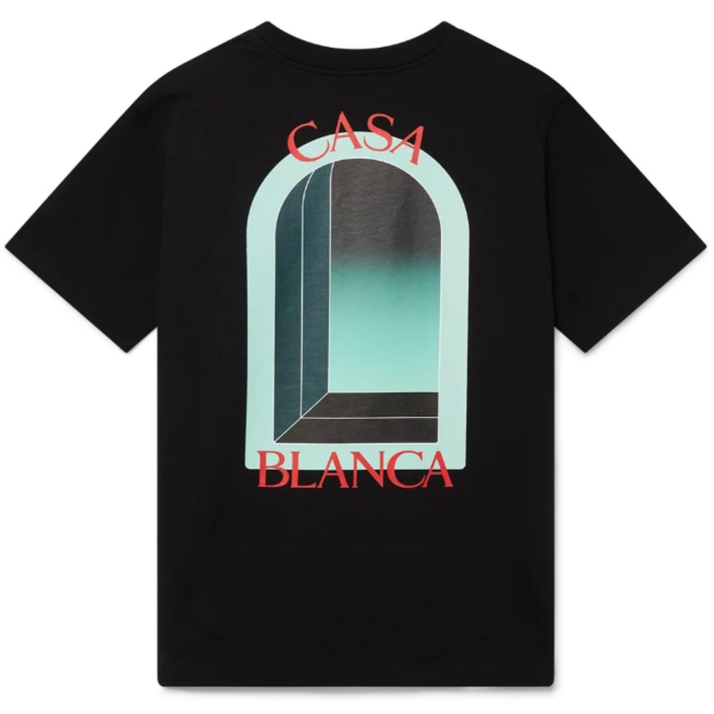 Casablanca Black Cotton T-Shirt