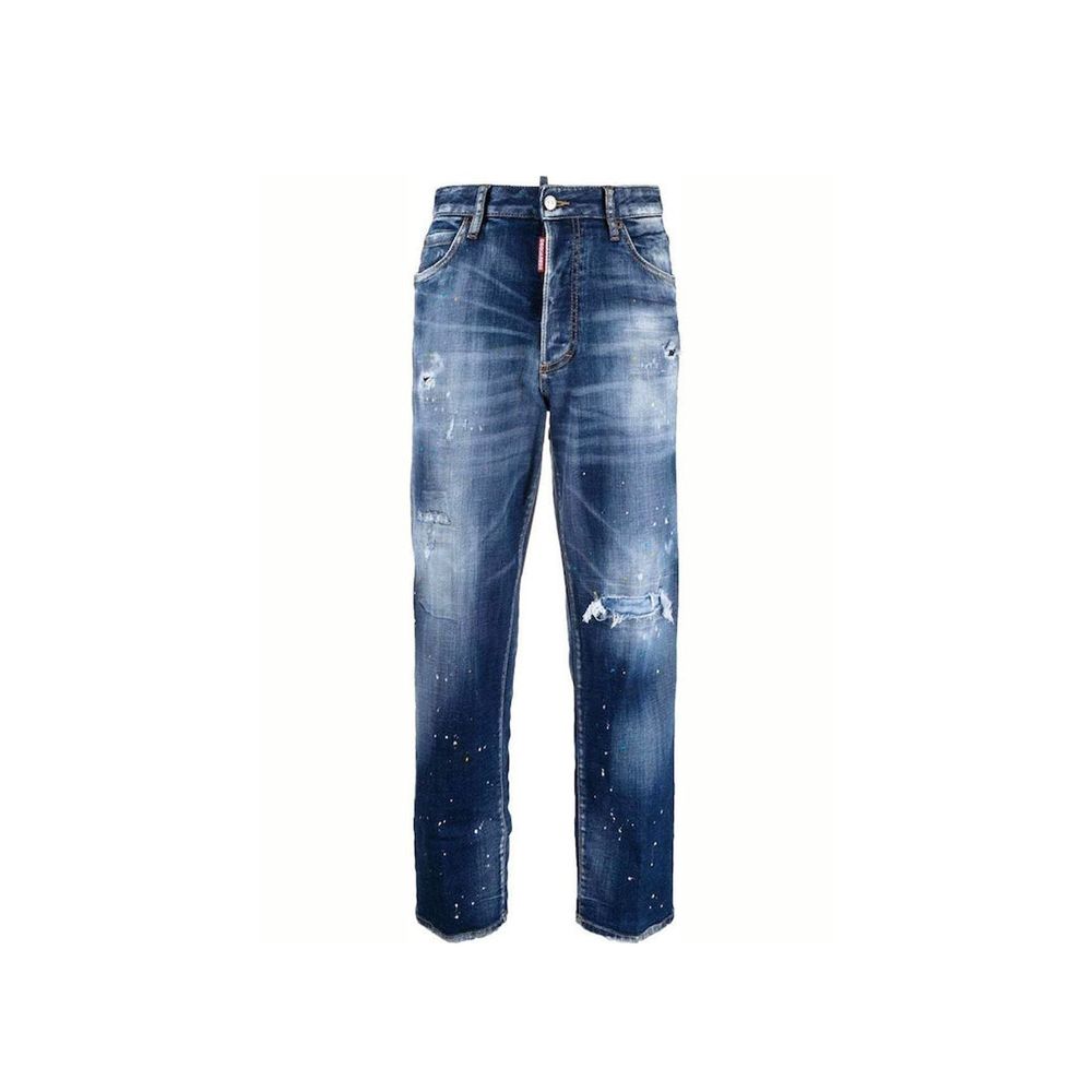 Dsquared² Blue Cotton Boyfriend Jeans