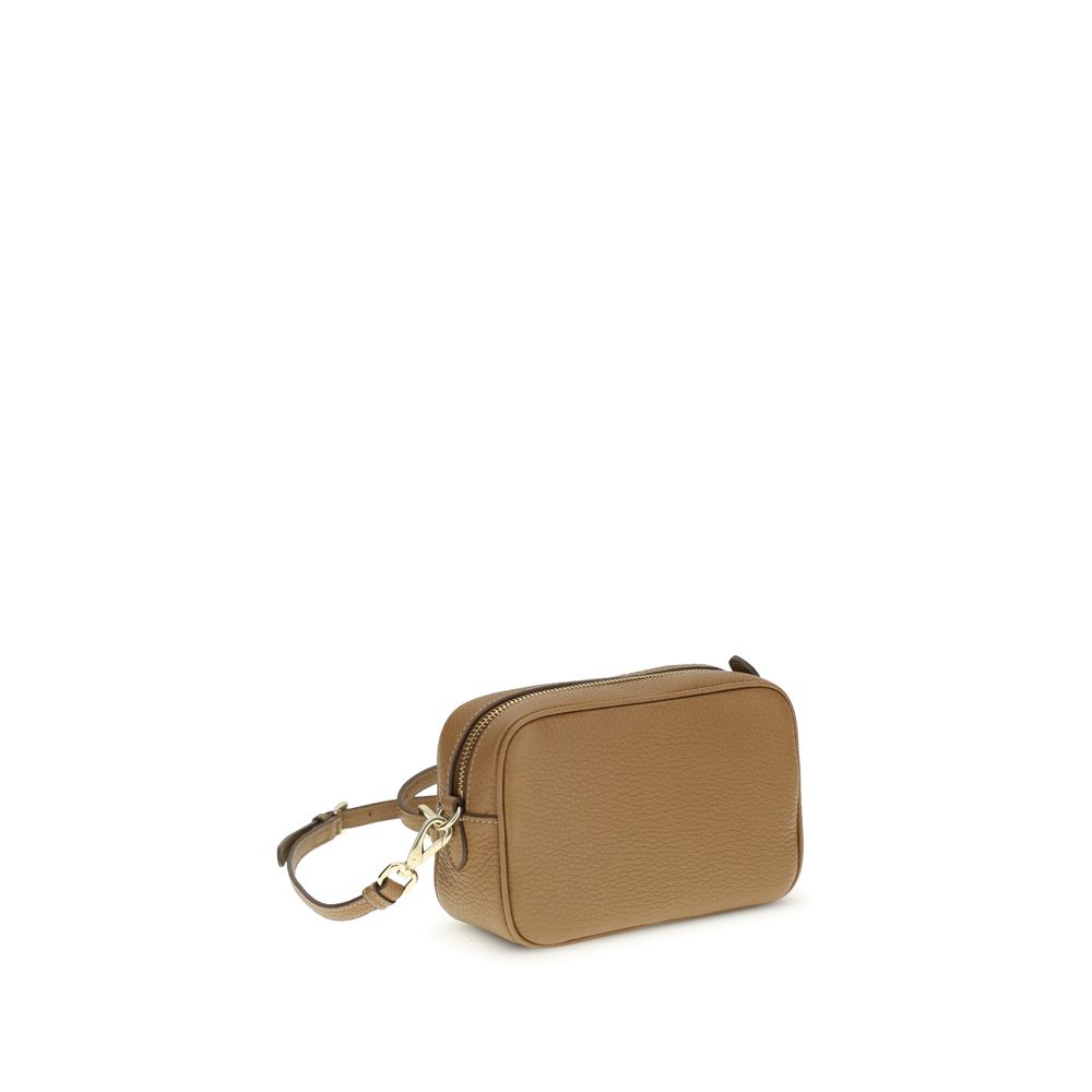 Prada Beige Calf Leather Bos Taurus Shoulder Bag