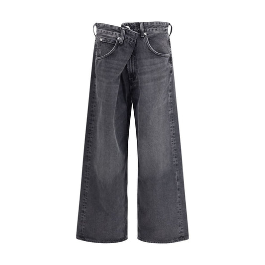 Agolde Gray Cotton Jeans Denim