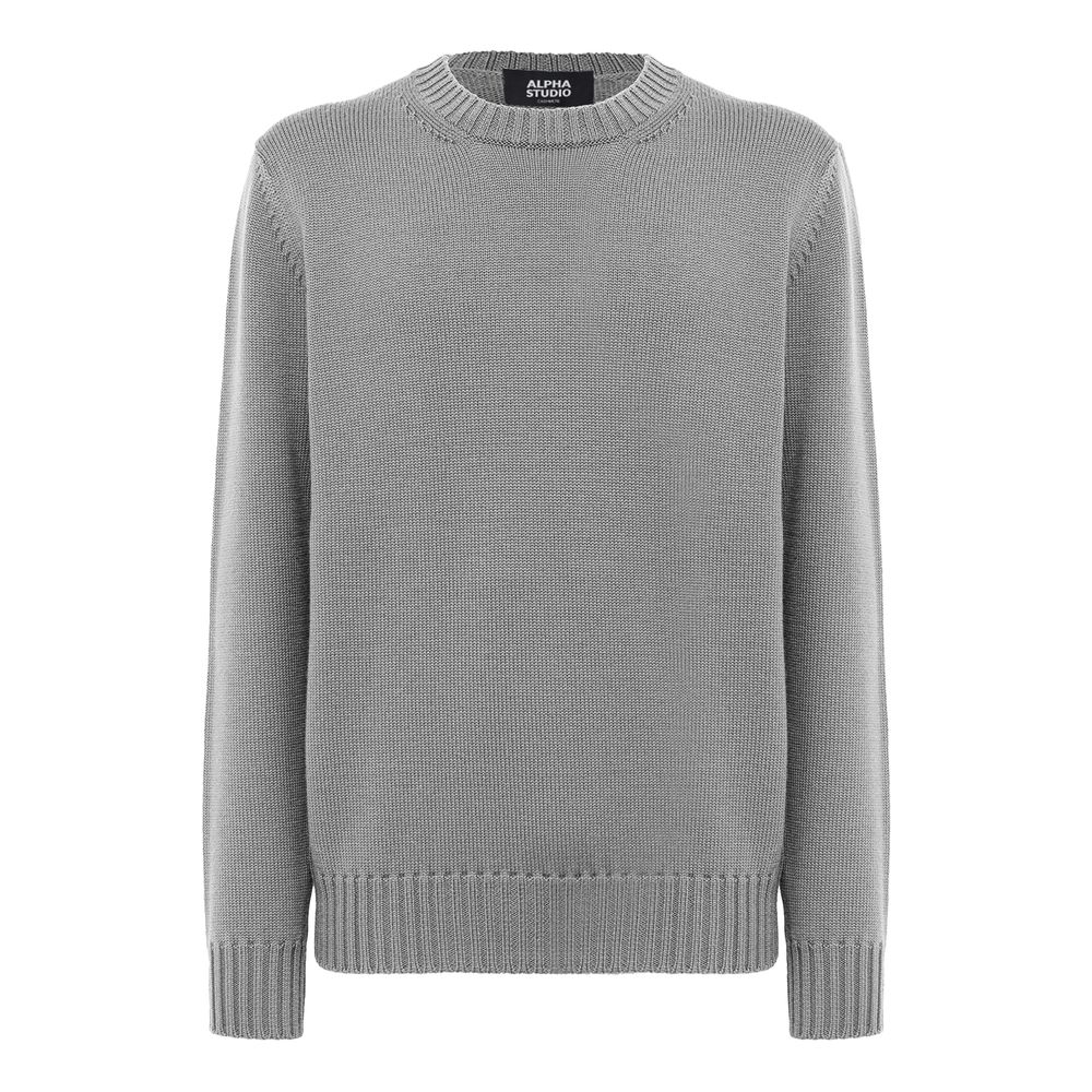 Alpha Studio Gray Cashmere Sweater