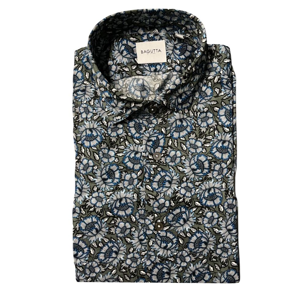 Bagutta Multicolor Cotton Men Shirt