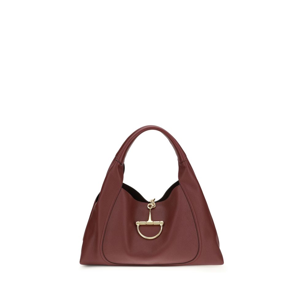 Gucci Bordeaux Calf Leather Bos Taurus Shoulder Bag