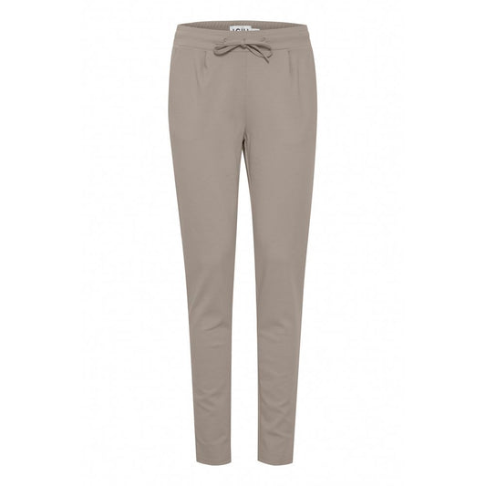 ICHI Beige Polyester Pant