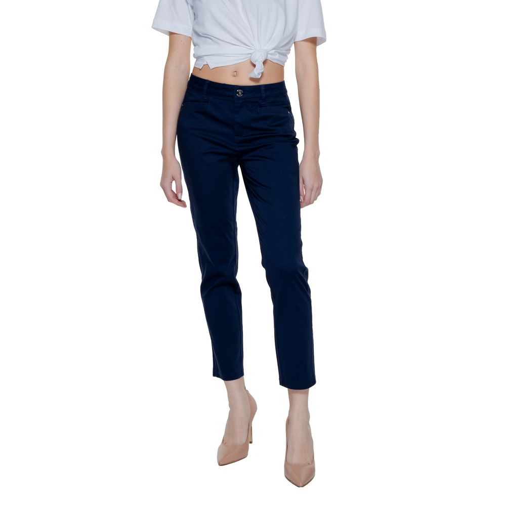 Street One Blue Cotton Pant