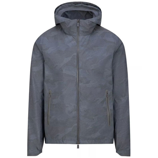 Herno Blue Nylon Men Jacket