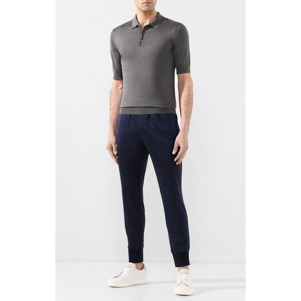 Dolce & Gabbana Blue Silk Pant