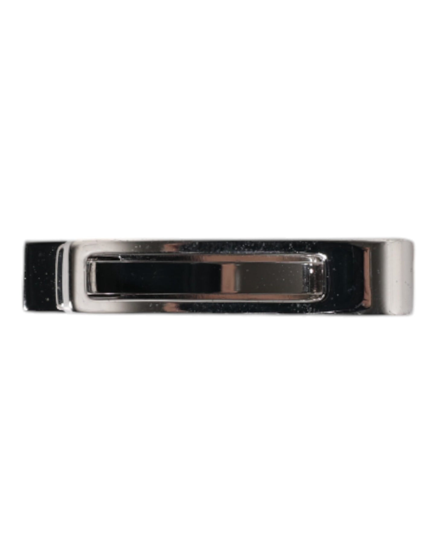 Dolce & Gabbana Silver Tone Brass Logo Branded Tie Clip Bar