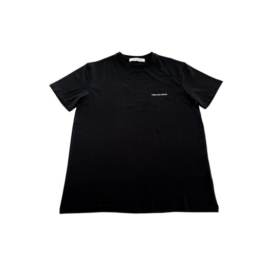 Trussardi Beachwear Black Cotton Men T-Shirt