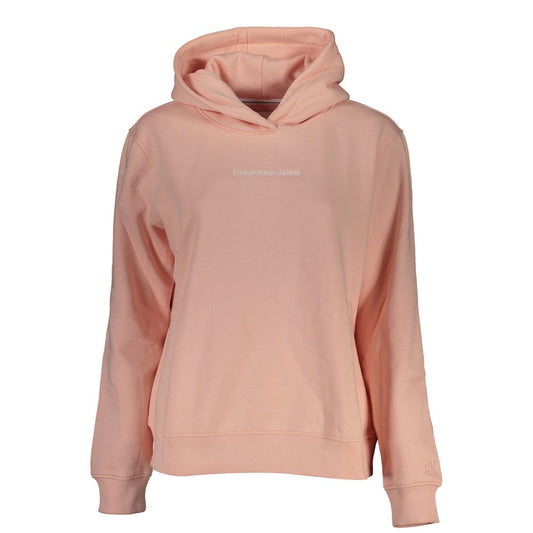 Calvin Klein Pink Cotton Women's Hooded Sweater