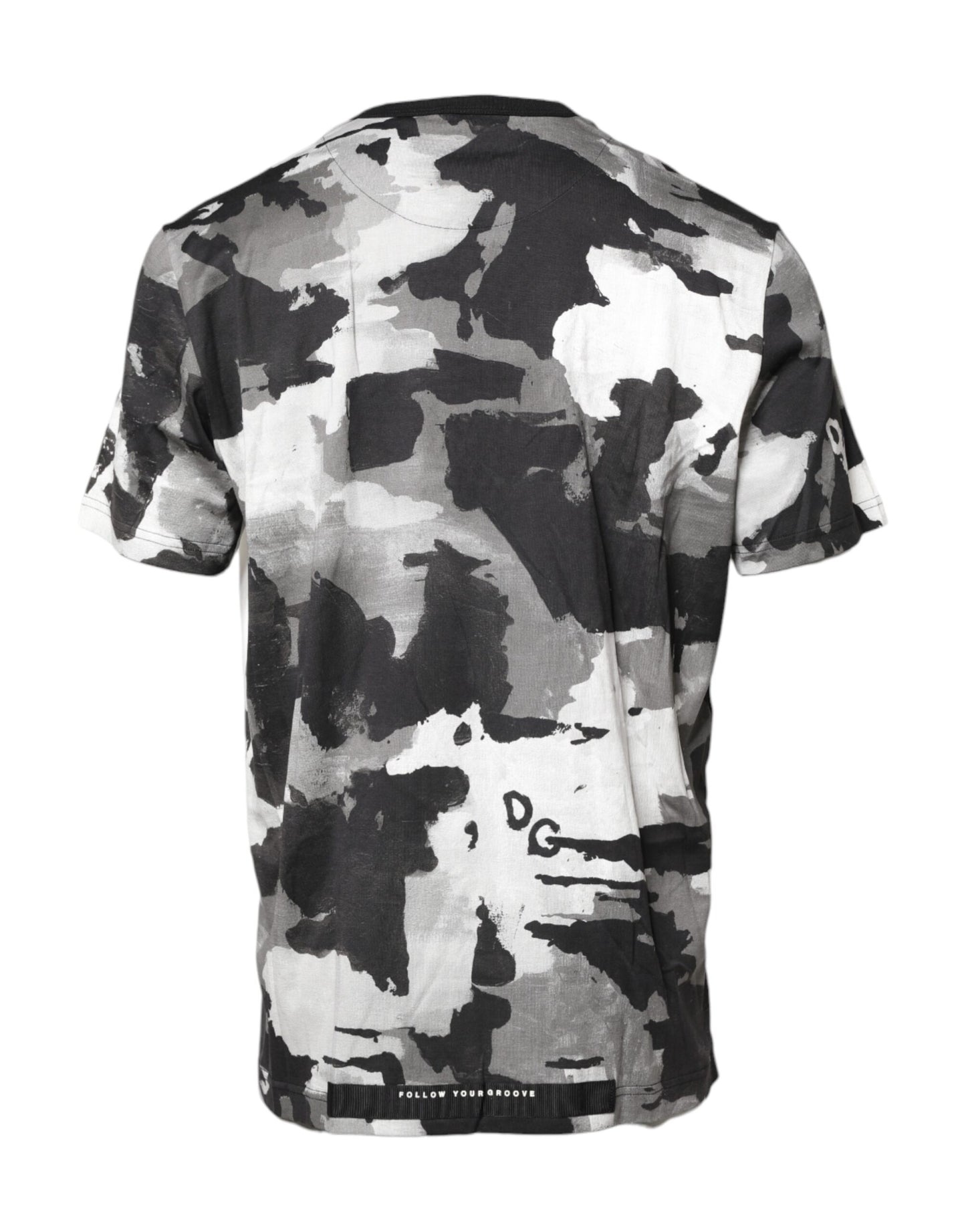 Dolce & Gabbana Multicolor Camouflage Crew Neck T-shirt