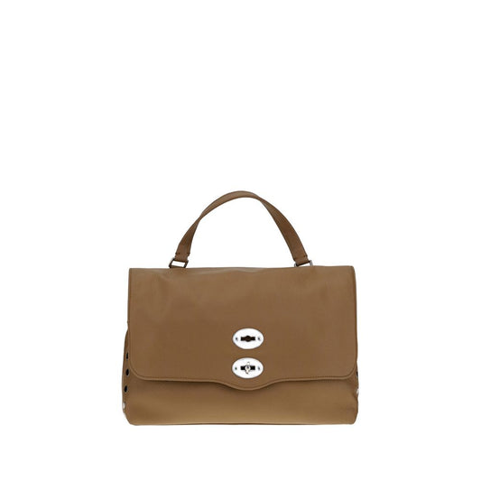 Zanellato Brown Calf Leather Bos Taurus Shoulder Bag