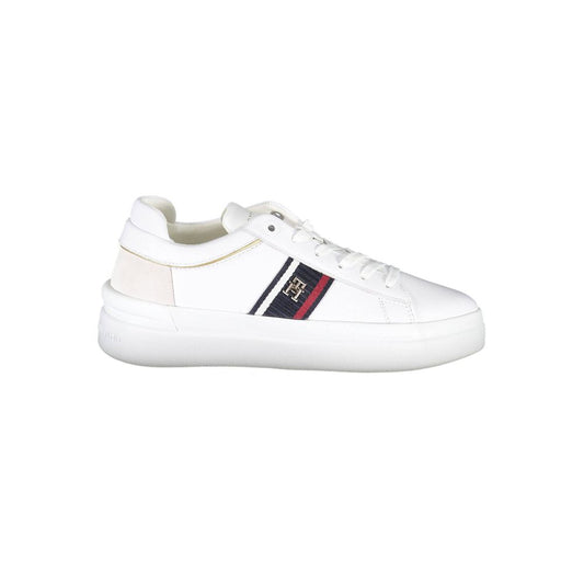 Tommy Hilfiger White Polyester Sneaker