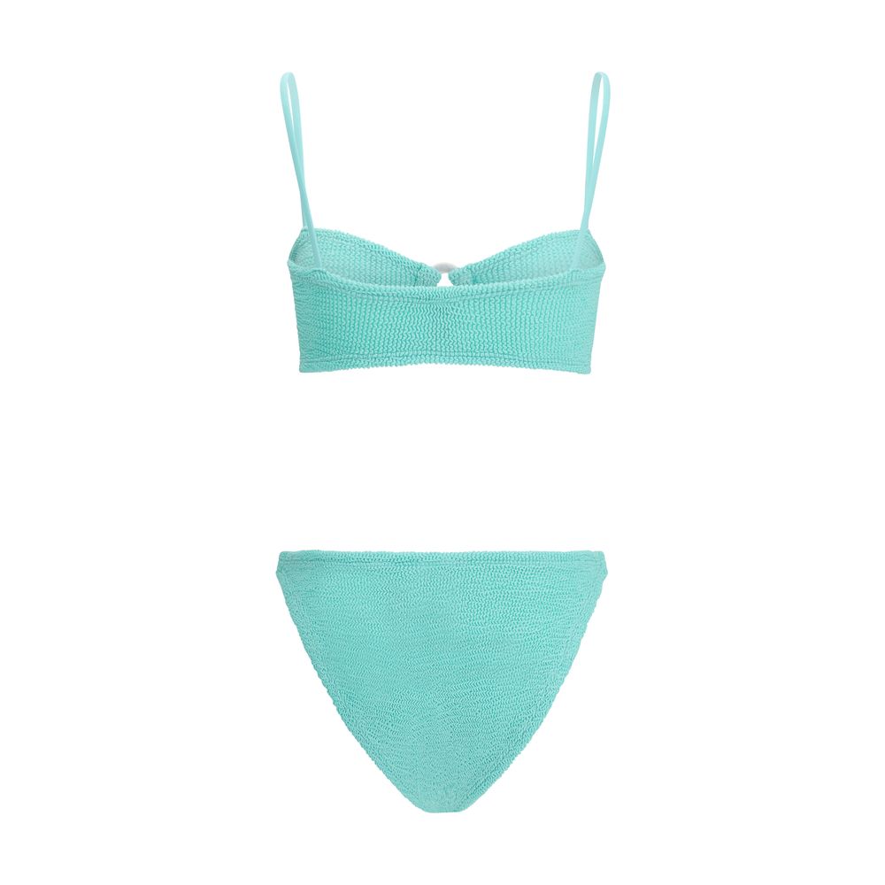 Hunza G Green Polyamide Bikini