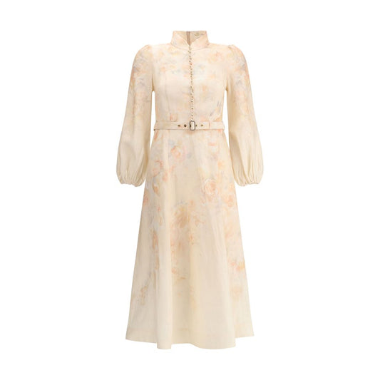 Zimmermann Multicolor Linen Casual Dress