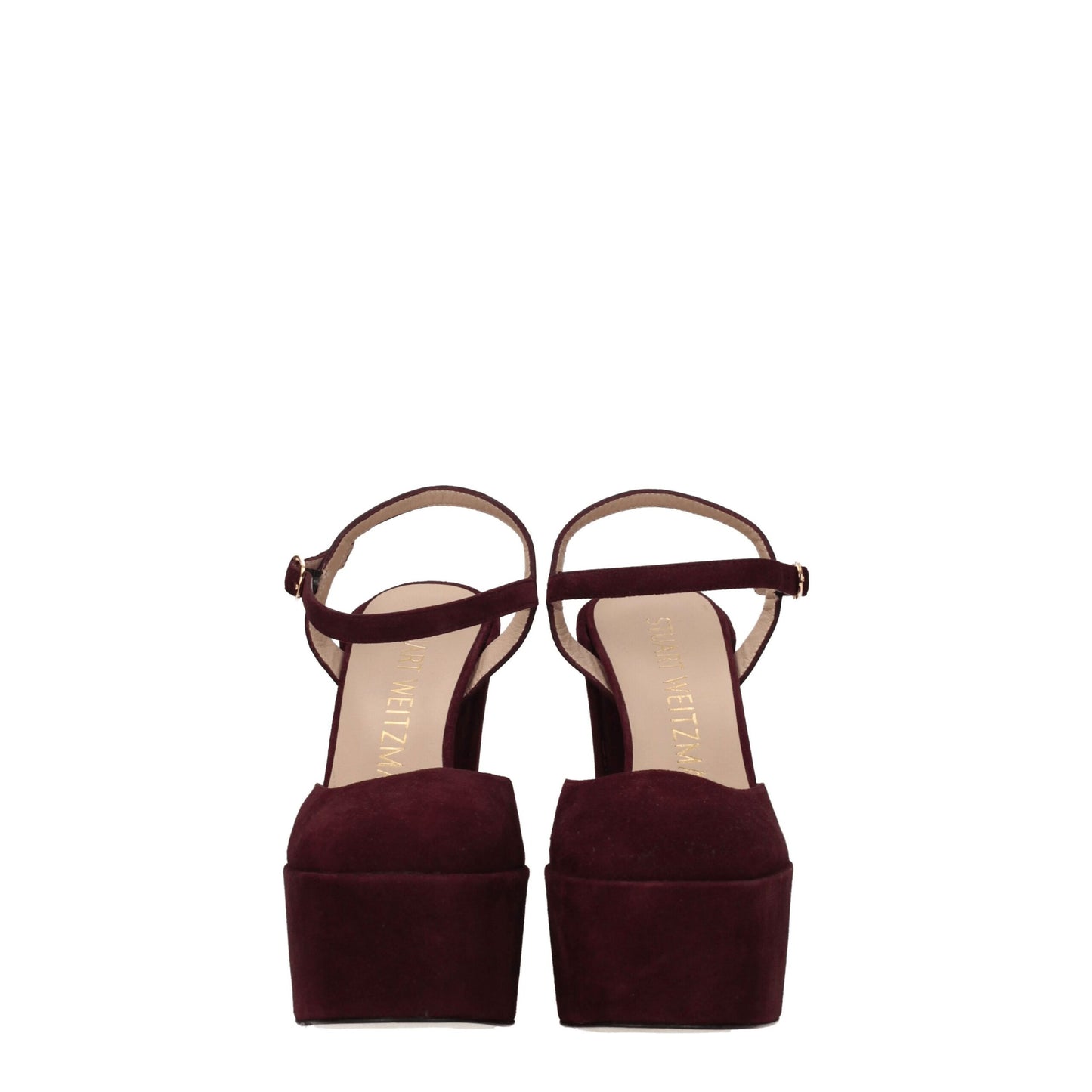 Stuart Weitzman Red Leather Platforms