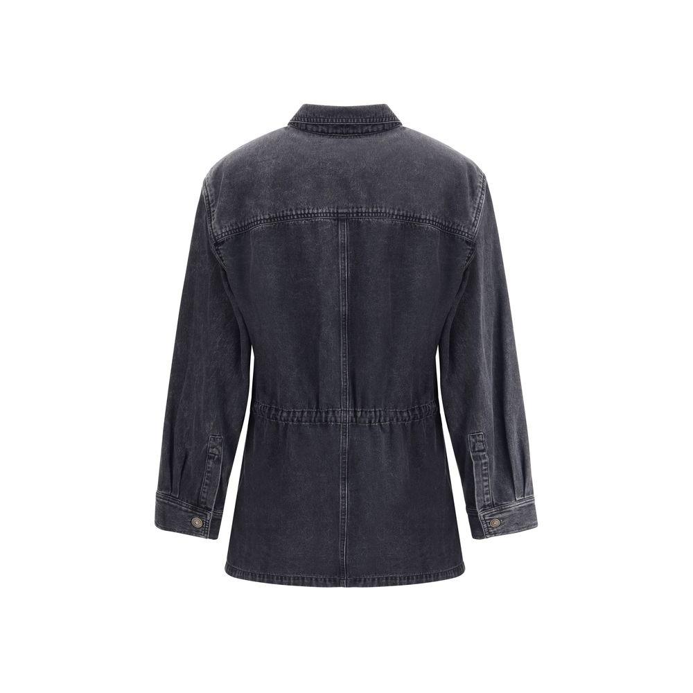 Marant Etoile Gray Cotton Denim Jacket