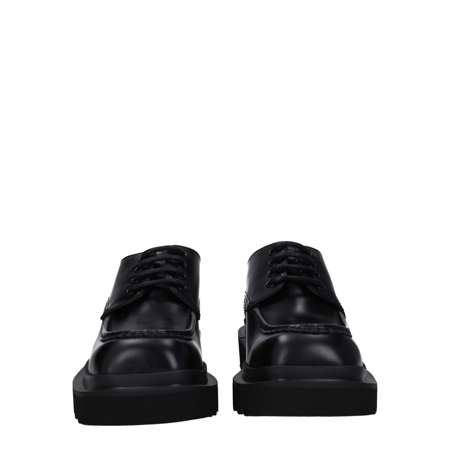 Dolce & Gabbana Black Leather Oxfords And Derbies