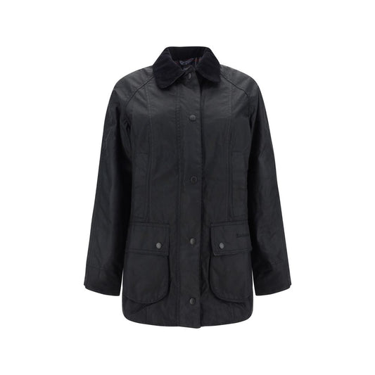 Barbour Black Cotton Coat