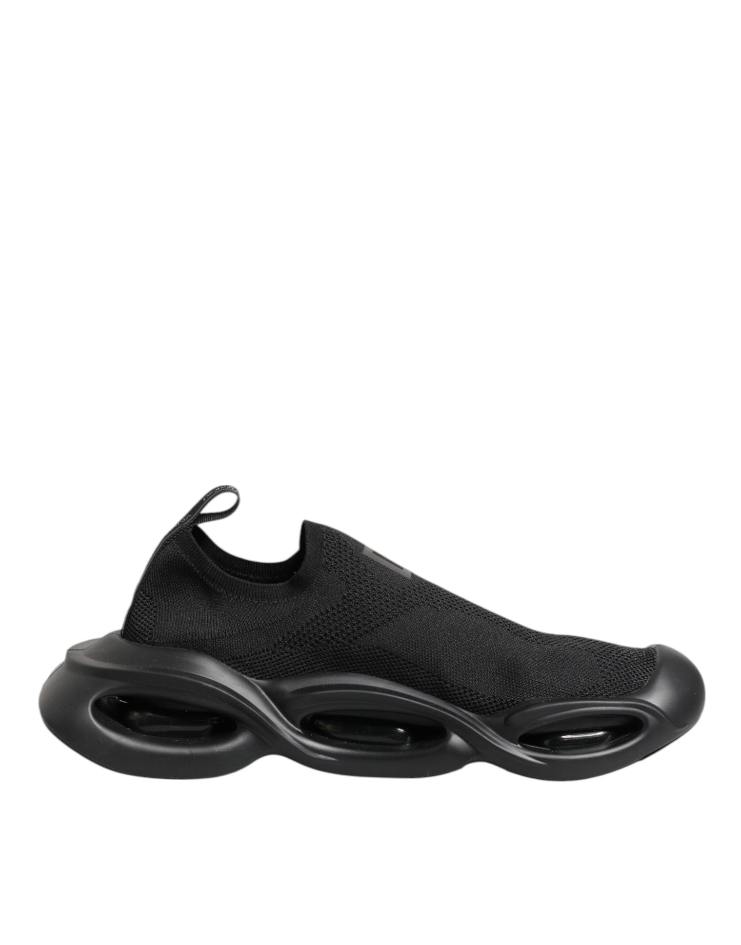 Dolce & Gabbana Black Slip On Wave Low Top Men Sneaker Shoes