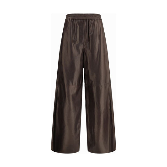 Giorgio Armani Black Leather Pants