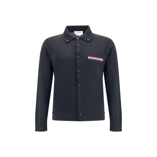 Thom Browne Black Fleece Wool Sweatshirt