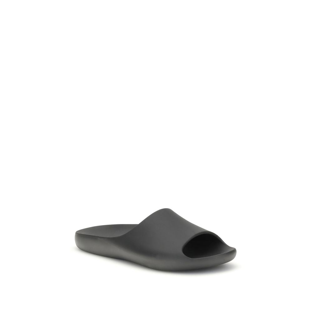 The Row Black Rubber Slippers