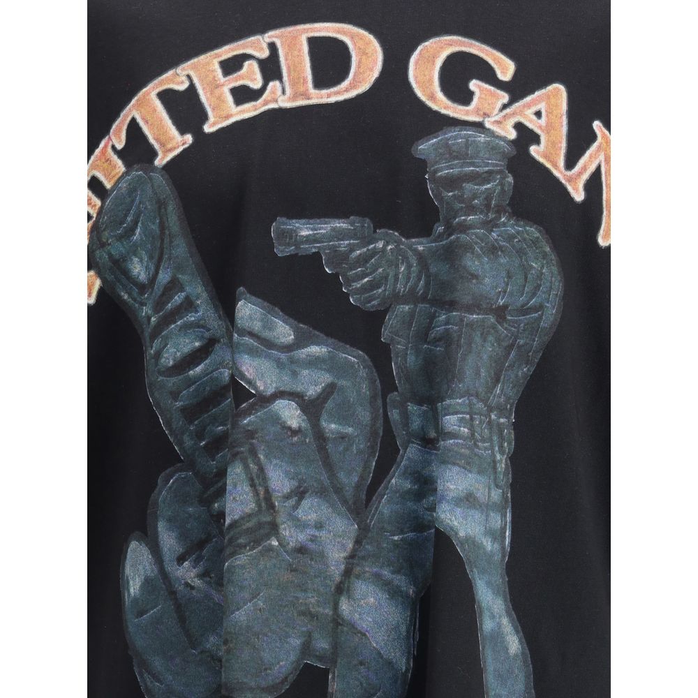 PDF Channel Black Cotton T-Shirt