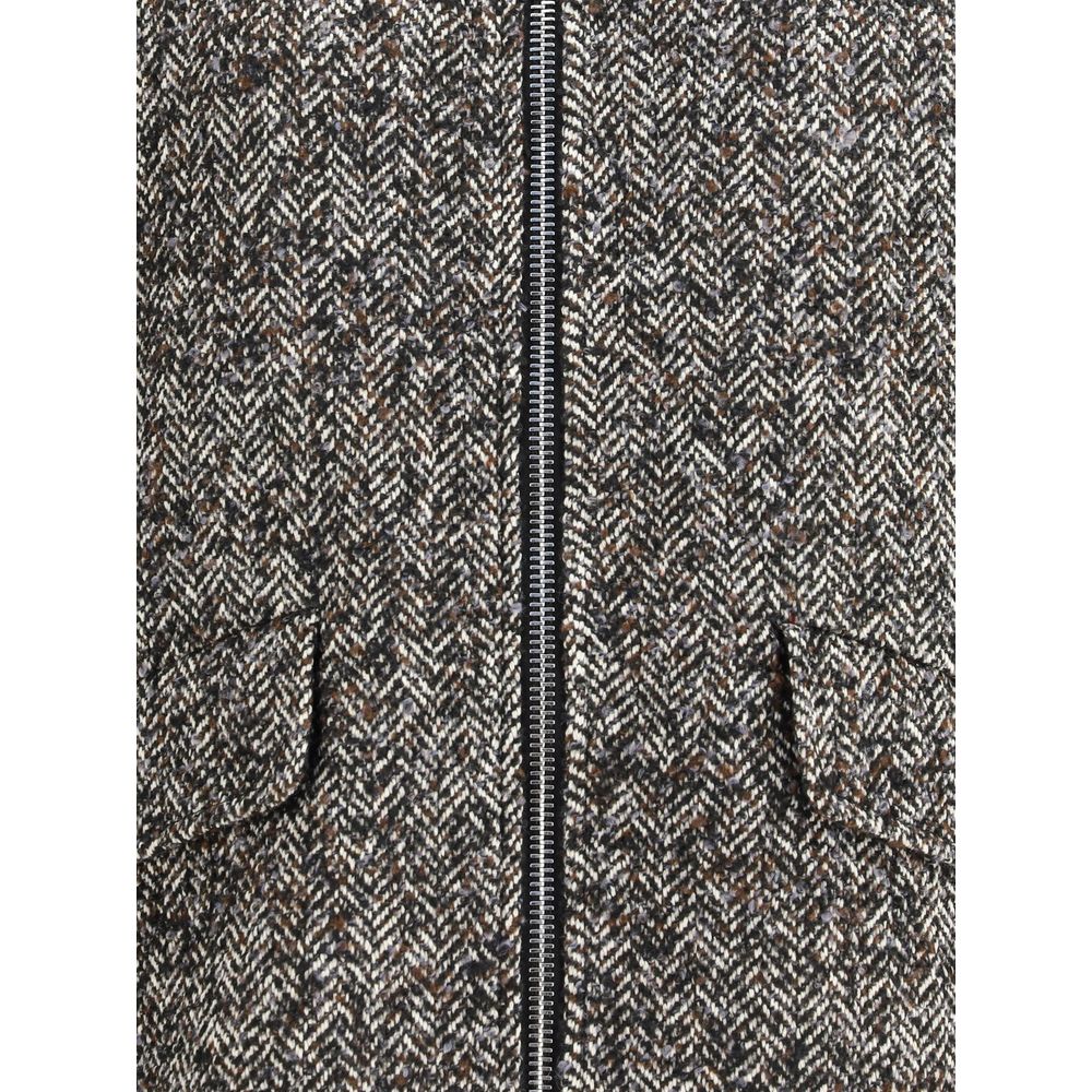 True Royal Gray Polyester Coat