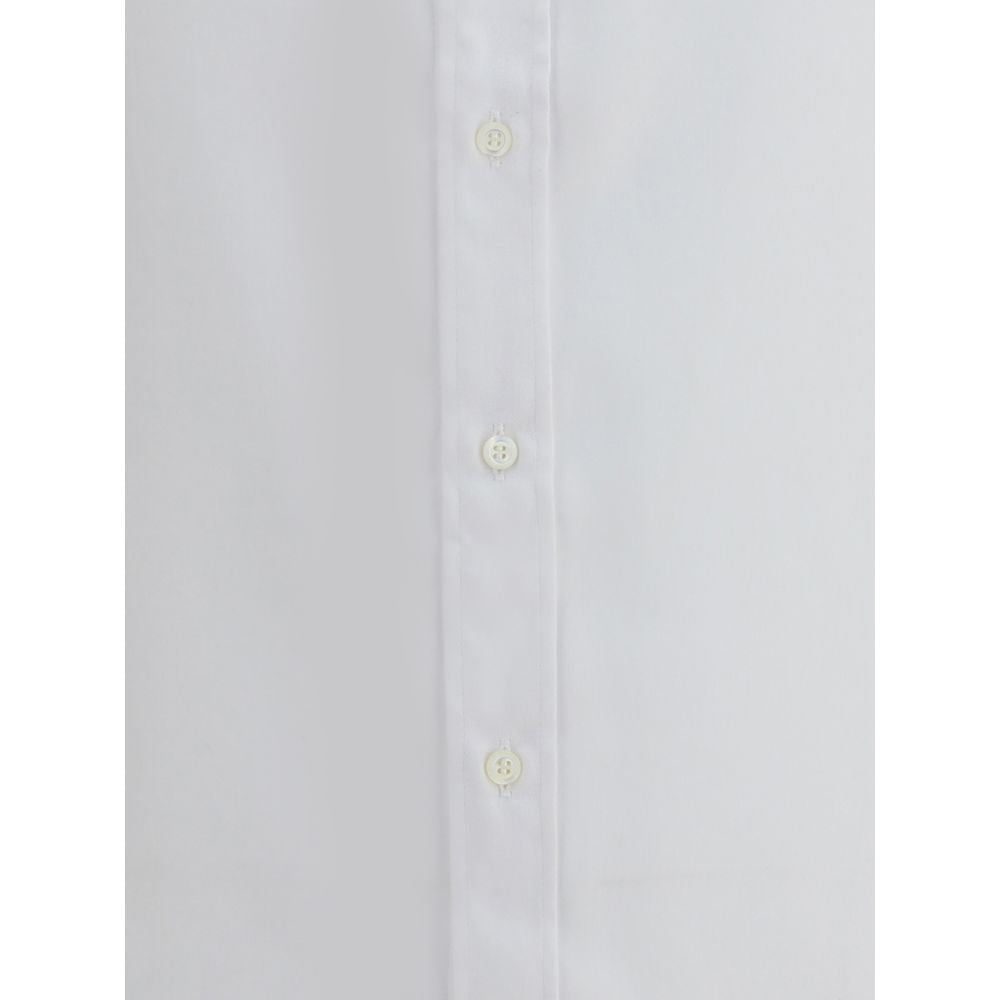 Brunello Cucinelli White Cotton Dress Shirt