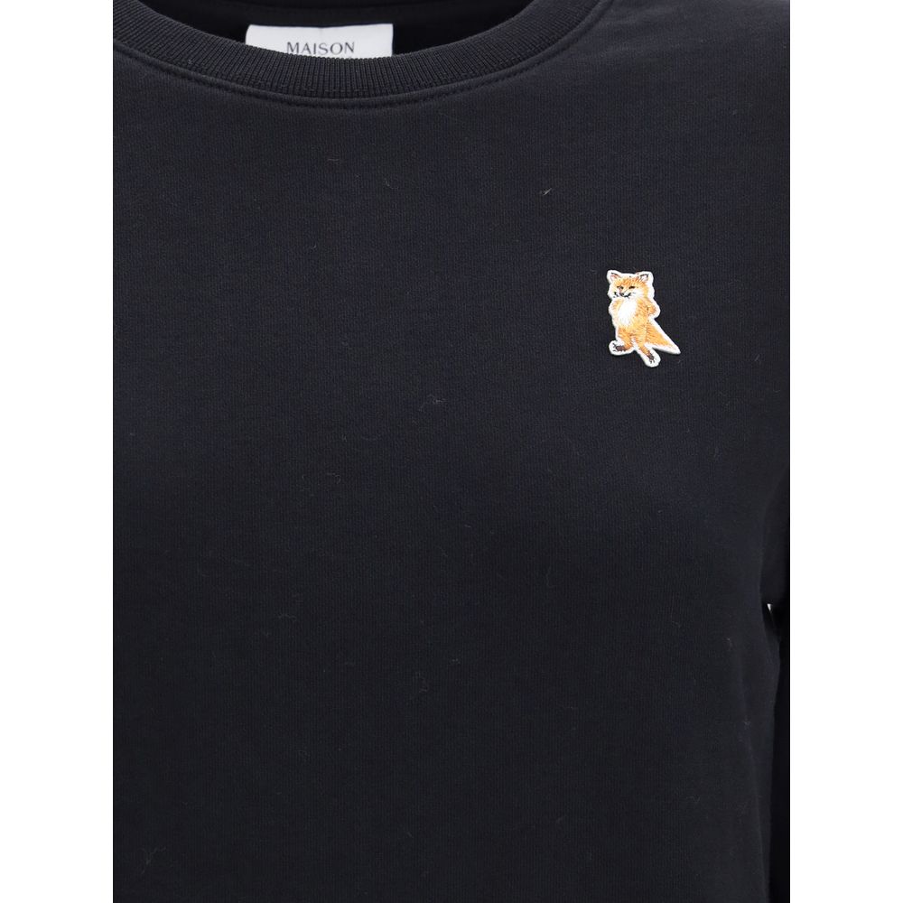 Maison Kitsuné Black Cotton Sweatshirt