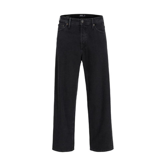 Jack Jones Black Cotton Relaxed Fit Jeans