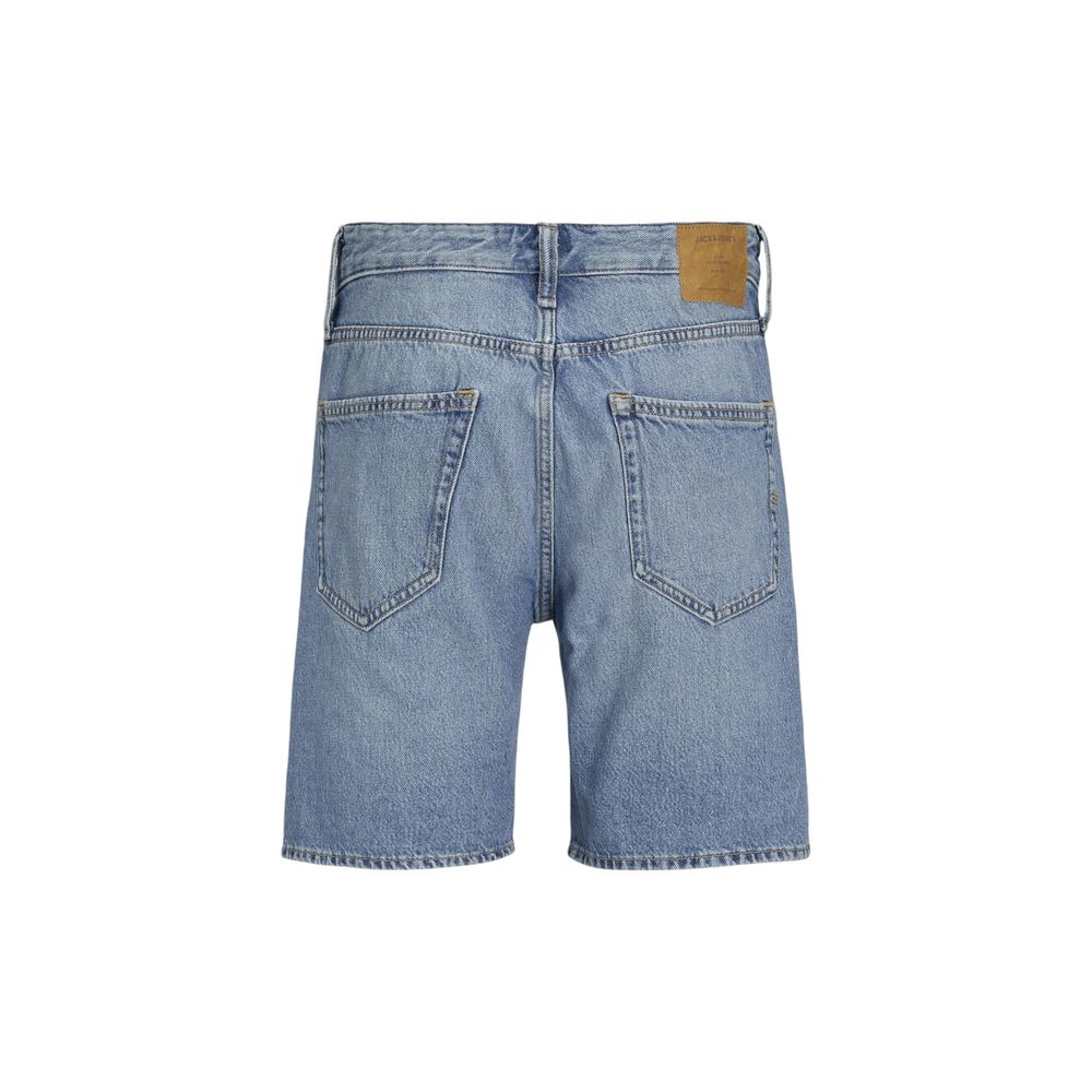 Jack Jones Blue Cotton Bermuda Shorts
