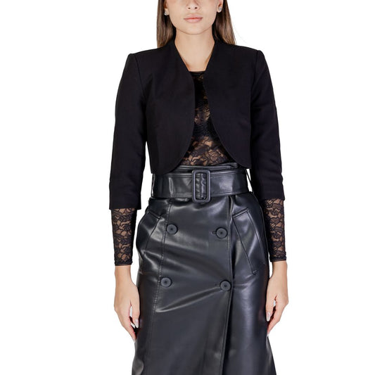 Morgan De Toi Black Polyester Coat