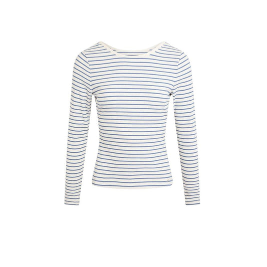 Morgan De Toi White Viscose Long Sleeve T-Shirt