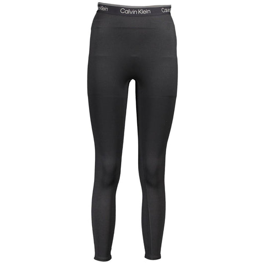 Calvin Klein Black Polyester Pant